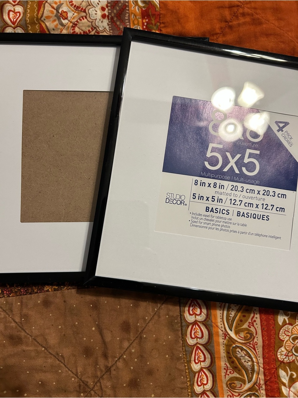 Studio Décor Black 5x5 Picture Frames (Set)